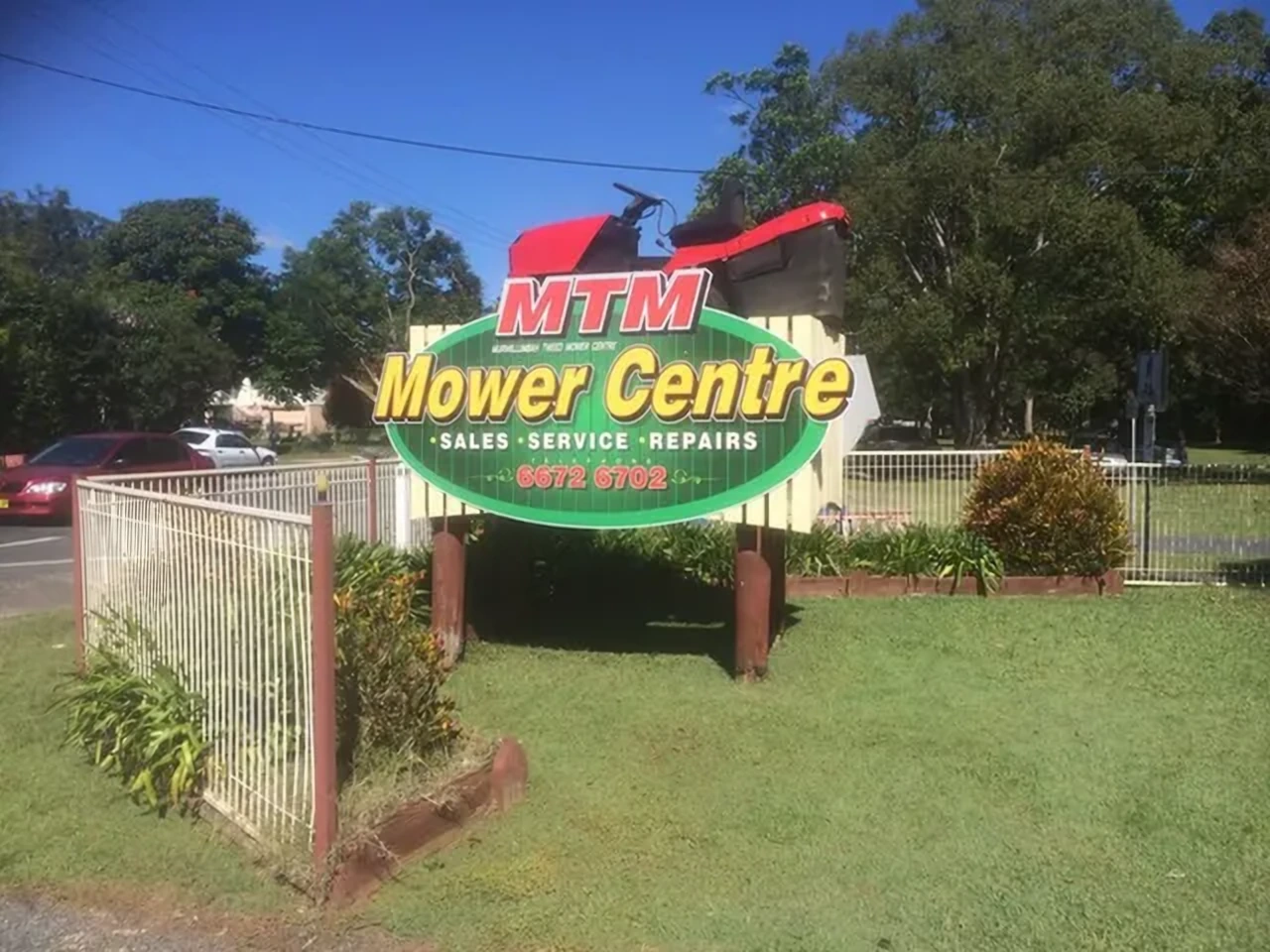 MTM Mower Centre signage in Murwillumbah
